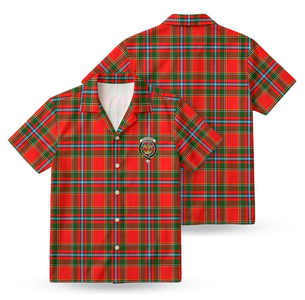 Drummond of Perth Tartan Crest Hawaiian Shirt