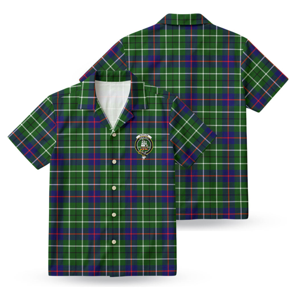Duncan Modern Tartan Crest Hawaiian Shirt