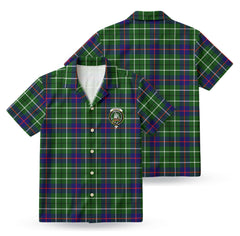 Duncan Modern Tartan Crest Hawaiian Shirt