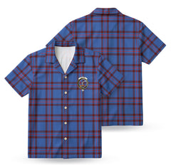 Elliot Modern Tartan Crest Hawaiian Shirt
