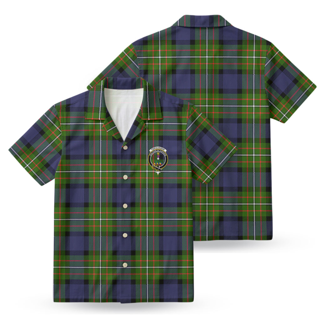 Fergusson Modern Tartan Crest Hawaiian Shirt