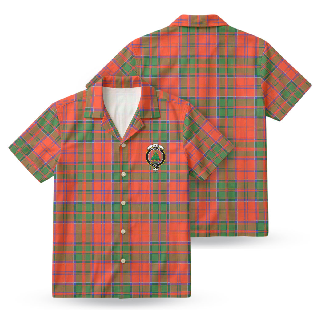 Grant Ancient Tartan Crest Hawaiian Shirt