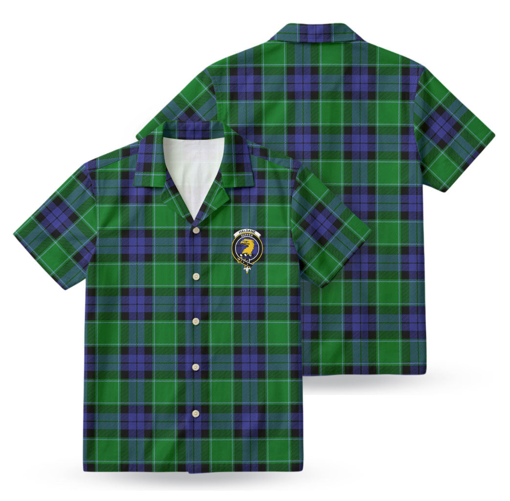 Haldane Tartan Crest Hawaiian Shirt
