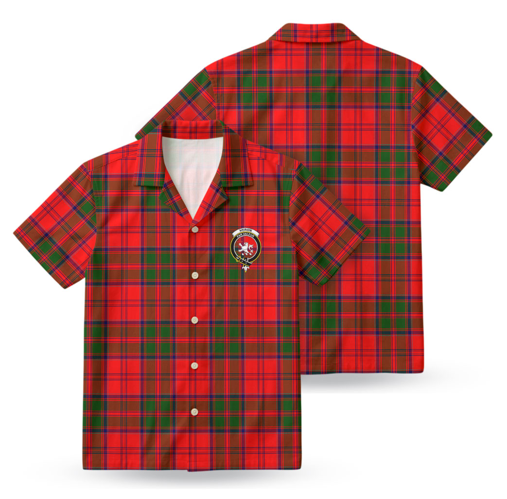 Heron Tartan Crest Hawaiian Shirt