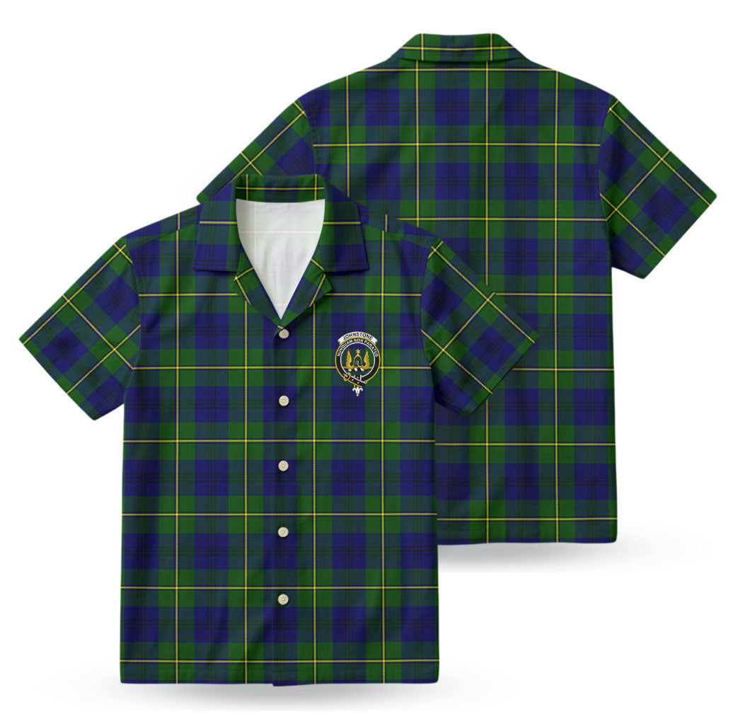 Johnstone Modern Tartan Crest Hawaiian Shirt