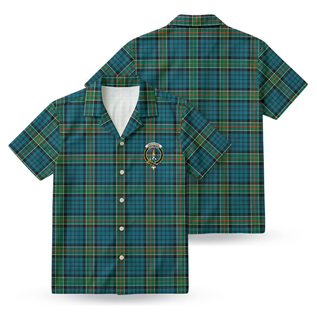 Kirkpatrick Ancient Tartan Crest Hawaiian Shirt