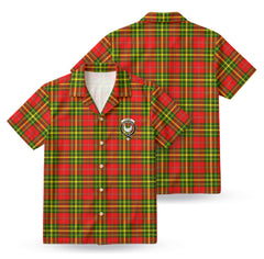 Leask Tartan Crest Hawaiian Shirt