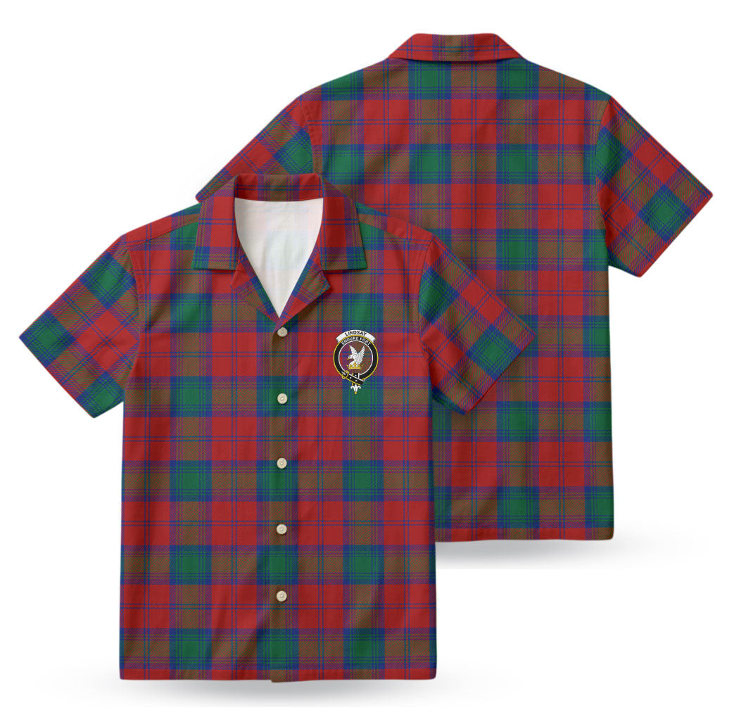 Lindsay Modern Tartan Crest Hawaiian Shirt