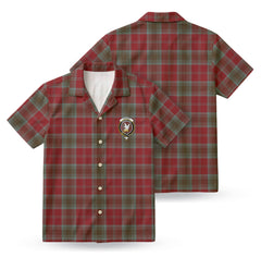 Lindsay Weathered Tartan Crest Hawaiian Shirt
