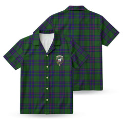 Lockhart Modern Tartan Crest Hawaiian Shirt