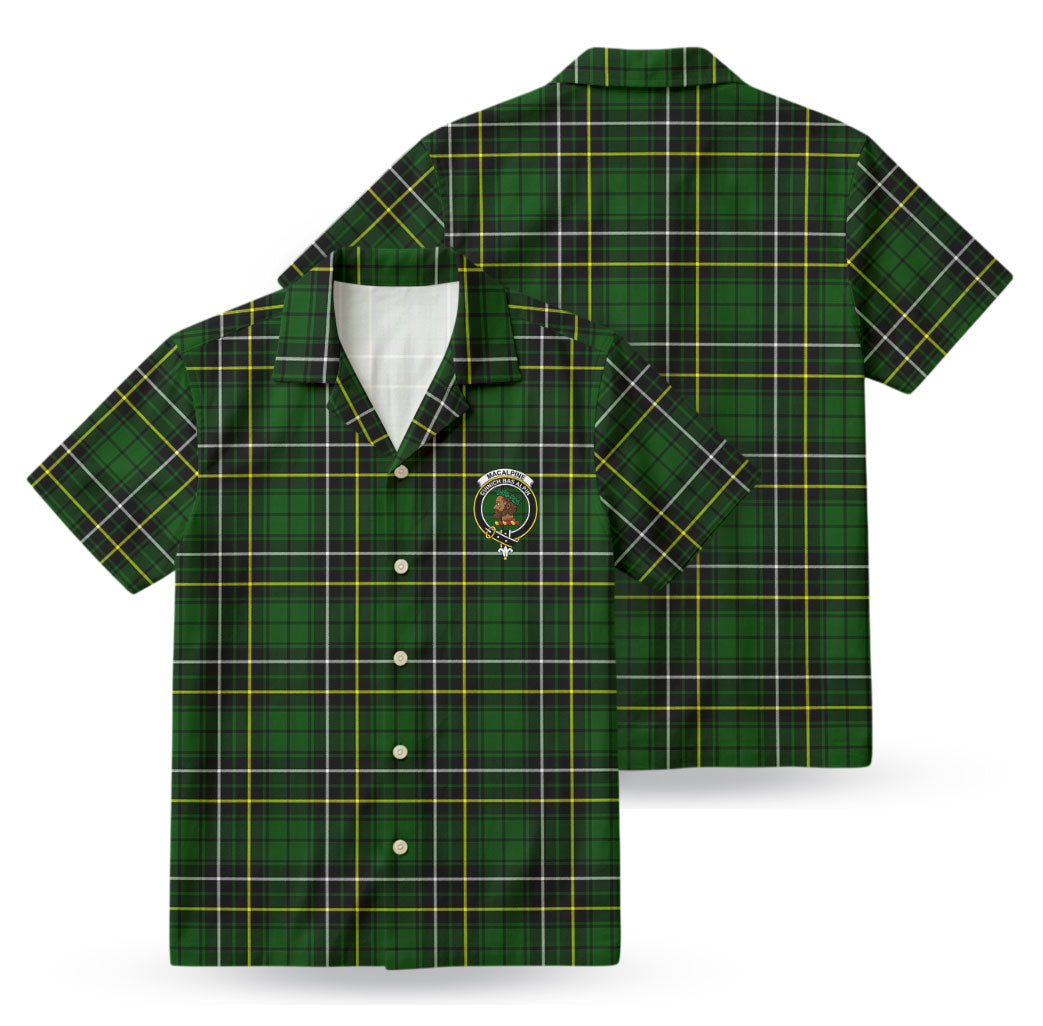 MacAlpine Modern Tartan Crest Hawaiian Shirt