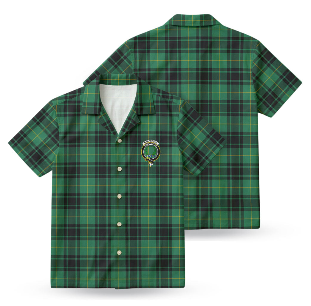 MacArthur Ancient Tartan Crest Hawaiian Shirt