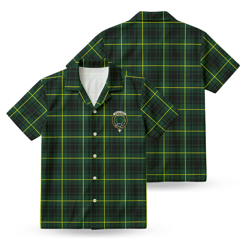MacArthur Modern Tartan Crest Hawaiian Shirt