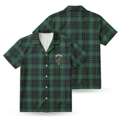 MacAulay Hunting Ancient Tartan Crest Hawaiian Shirt