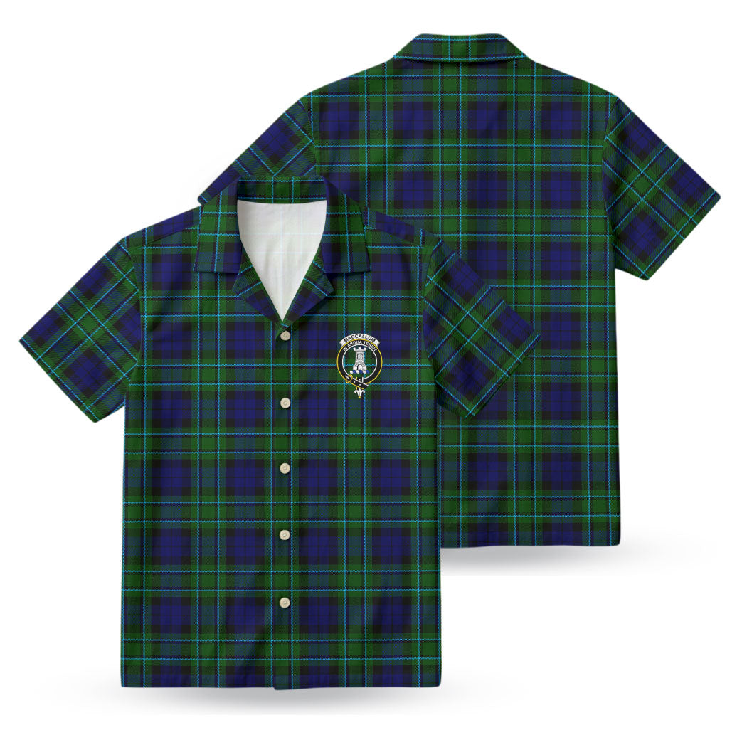 MacCallum Modern Tartan Crest Hawaiian Shirt
