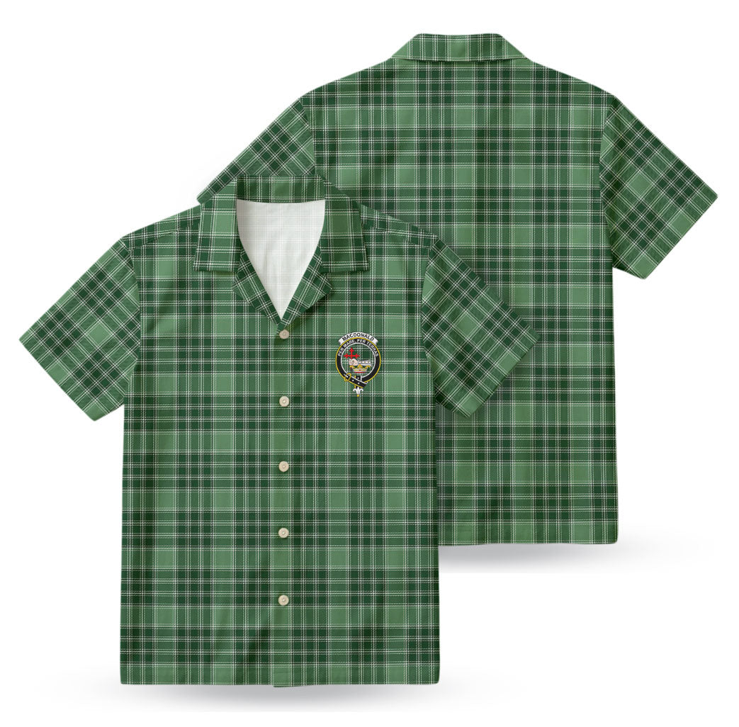 MacDonald Lord of the Isles Hunting Tartan Crest Hawaiian Shirt