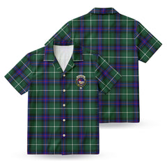 MacDonald of the Isles Hunting Modern Tartan Crest Hawaiian Shirt