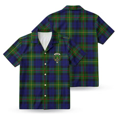 MacEwan Modern Tartan Crest Hawaiian Shirt