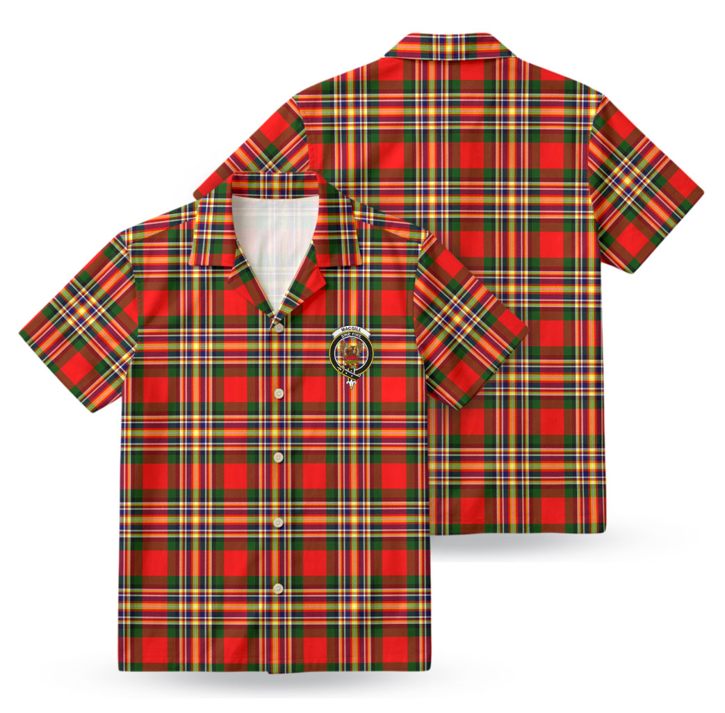 MacGill Modern Tartan Crest Hawaiian Shirt