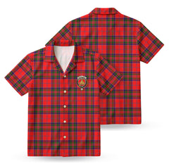MacGillivray Modern Tartan Crest Hawaiian Shirt