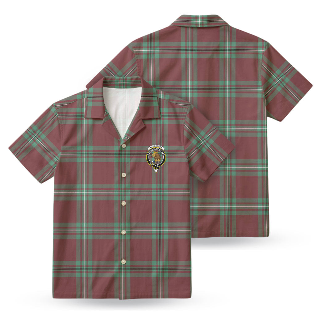 MacGregor Hunting Ancient Tartan Crest Hawaiian Shirt