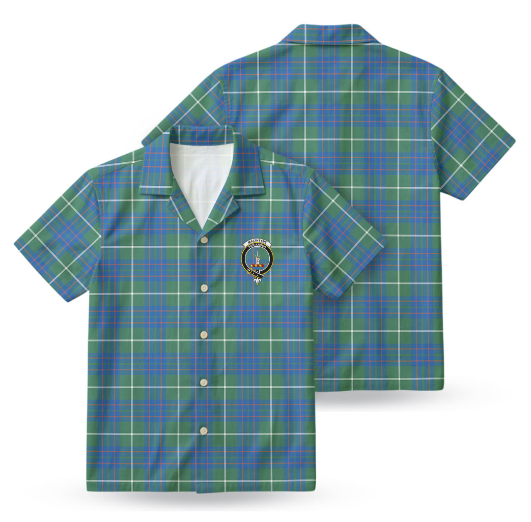 MacIntyre Hunting Ancient Tartan Crest Hawaiian Shirt
