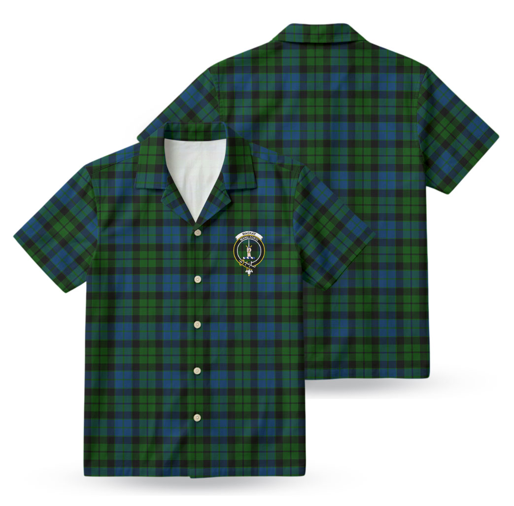 MacKay Modern Tartan Crest Hawaiian Shirt