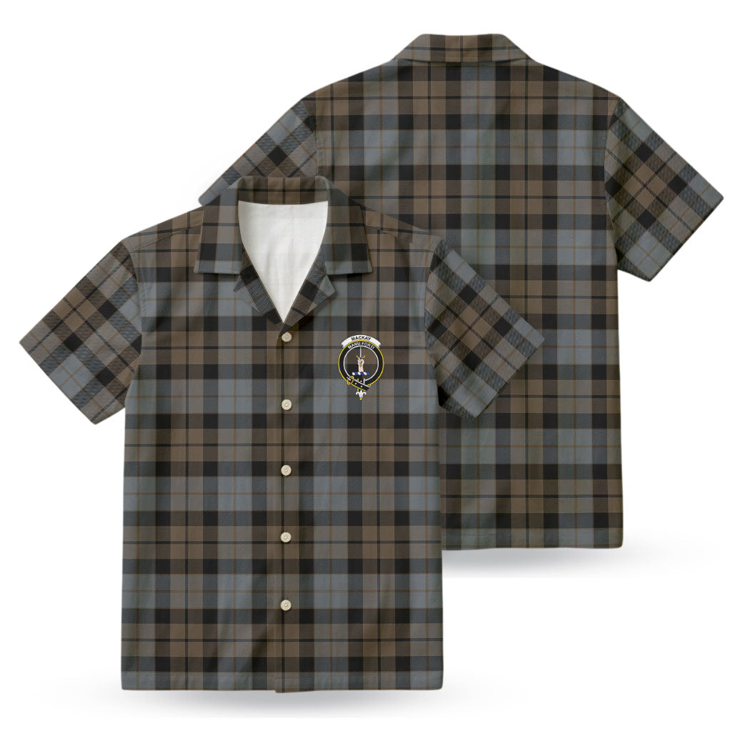 MacKay Weathered Tartan Crest Hawaiian Shirt