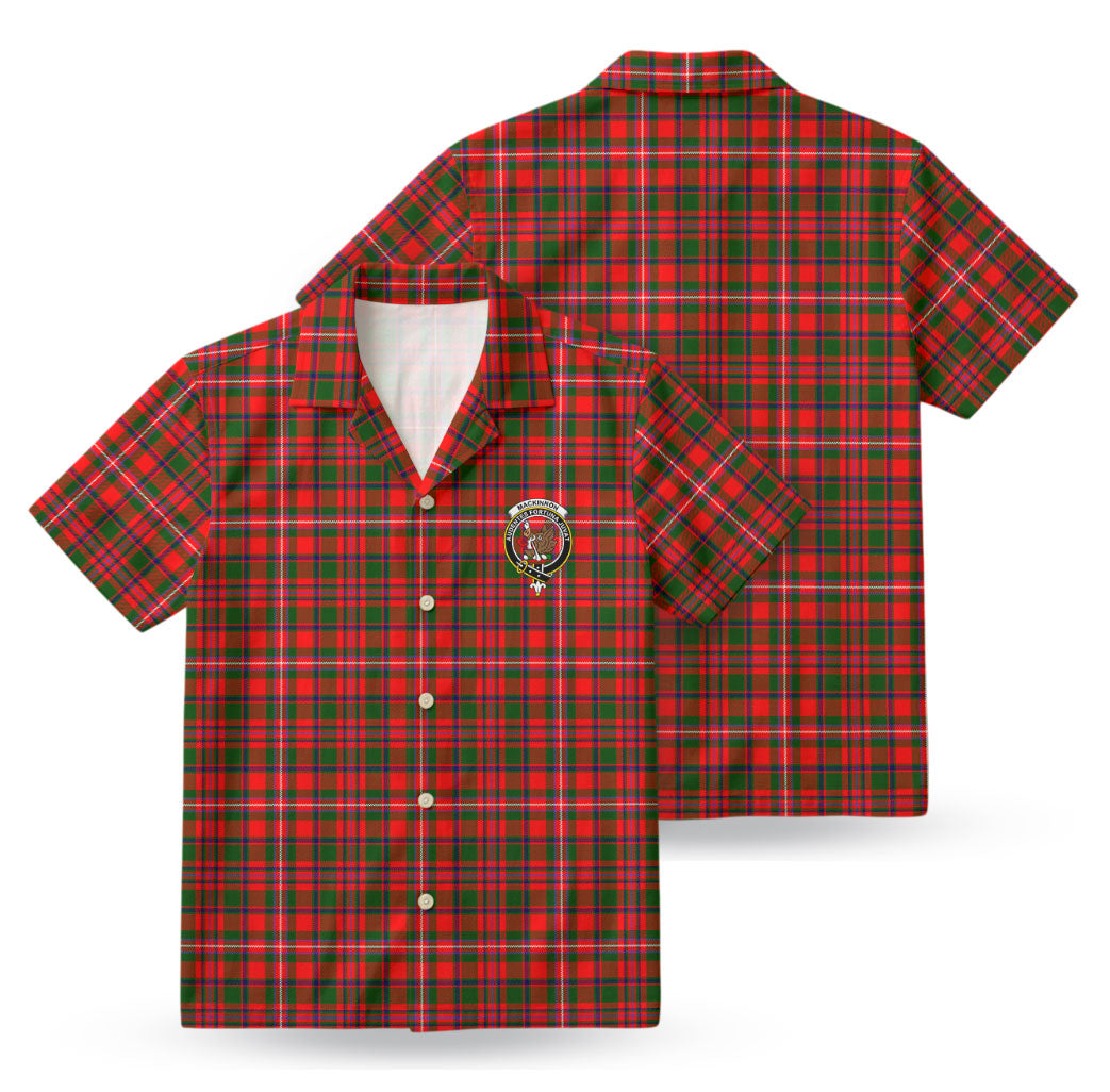 MacKinnon Modern Tartan Crest Hawaiian Shirt