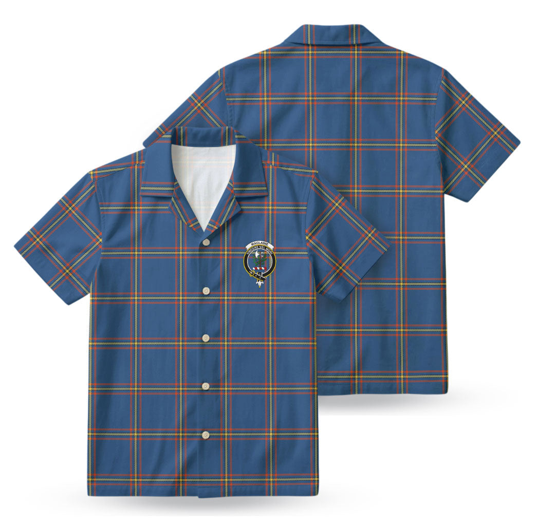 MacLaine of Loch Buie Hunting Ancient Tartan Crest Hawaiian Shirt