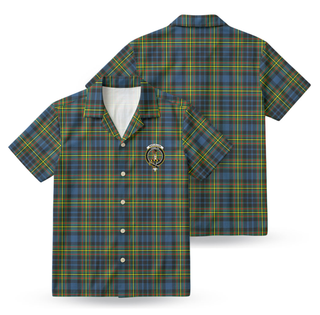 MacLellan Ancient Tartan Crest Hawaiian Shirt