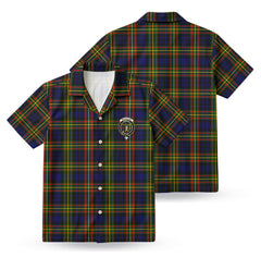 MacLellan Modern Tartan Crest Hawaiian Shirt