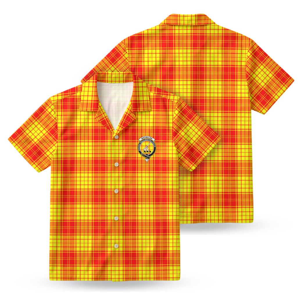MacMillan Clan Tartan Crest Hawaiian Shirt