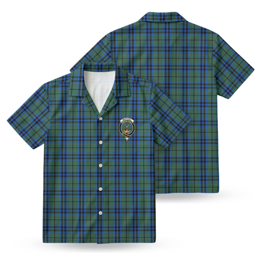 Marshall Tartan Crest Hawaiian Shirt