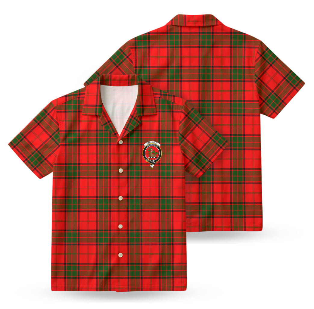 Maxwell Modern Tartan Crest Hawaiian Shirt