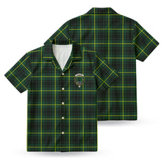 McArthur Modern Tartan Crest Hawaiian Shirt