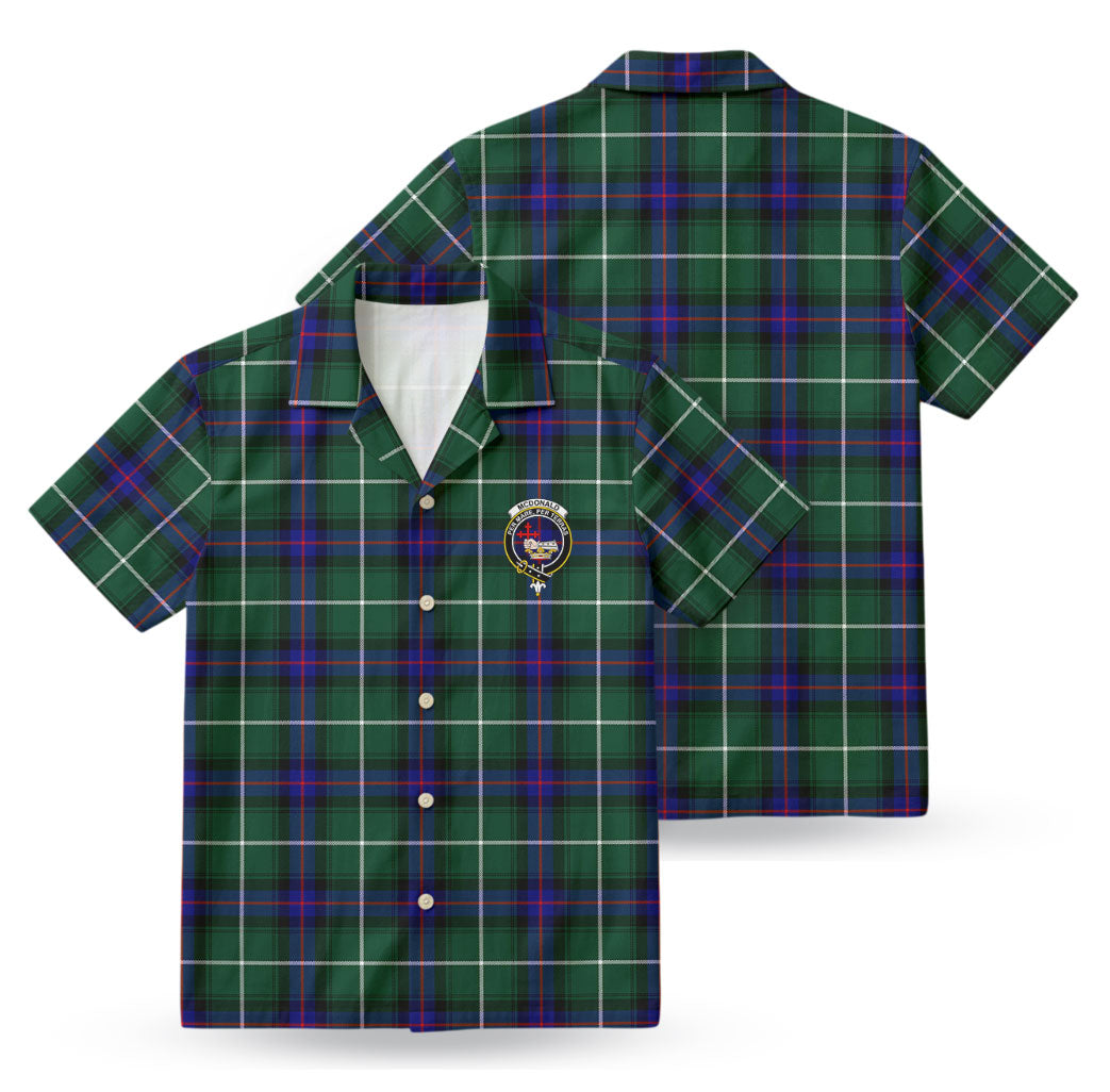 McDonald of the Isles Hunting Modern Tartan Crest Hawaiian Shirt