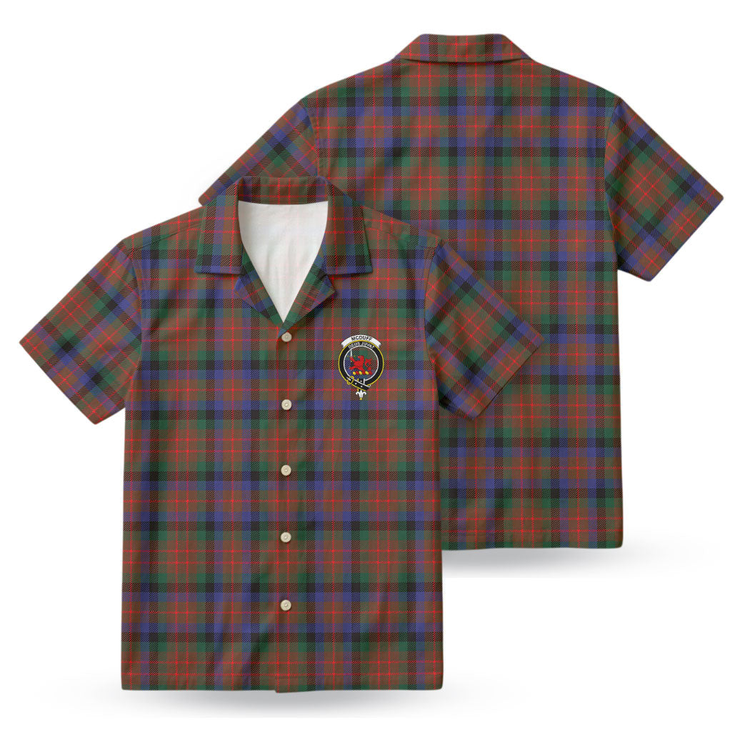McDuff Hunting Modern Tartan Crest Hawaiian Shirt