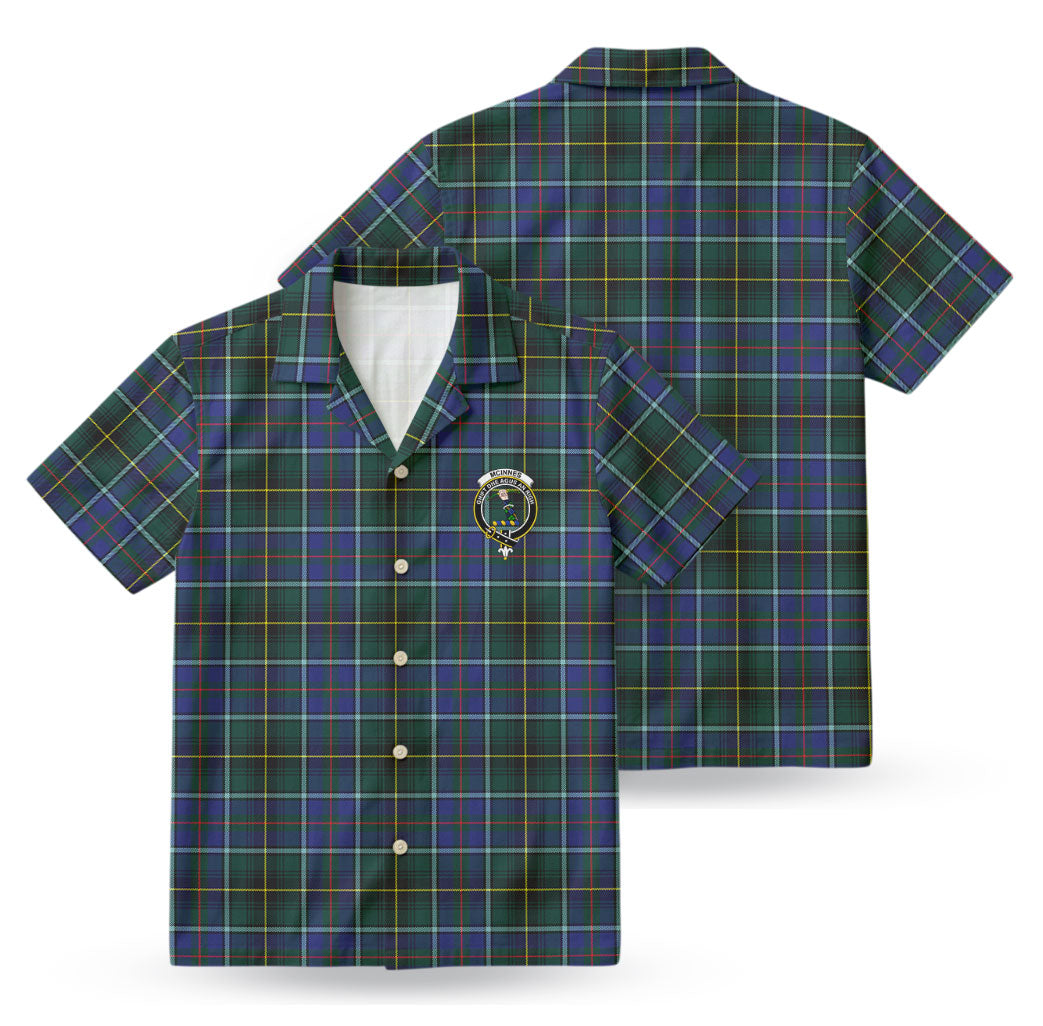McInnes Modern Tartan Crest Hawaiian Shirt