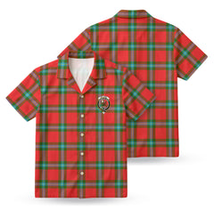 McLaine of Loch Buie Tartan Crest Hawaiian Shirt
