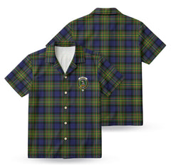 McLaren Modern Tartan Crest Hawaiian Shirt