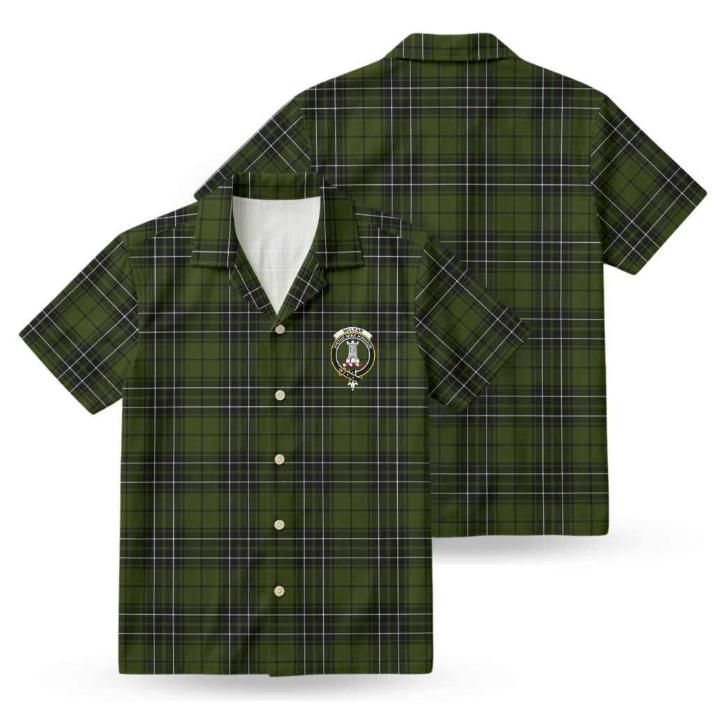 McLean Hunting Tartan Crest Hawaiian Shirt