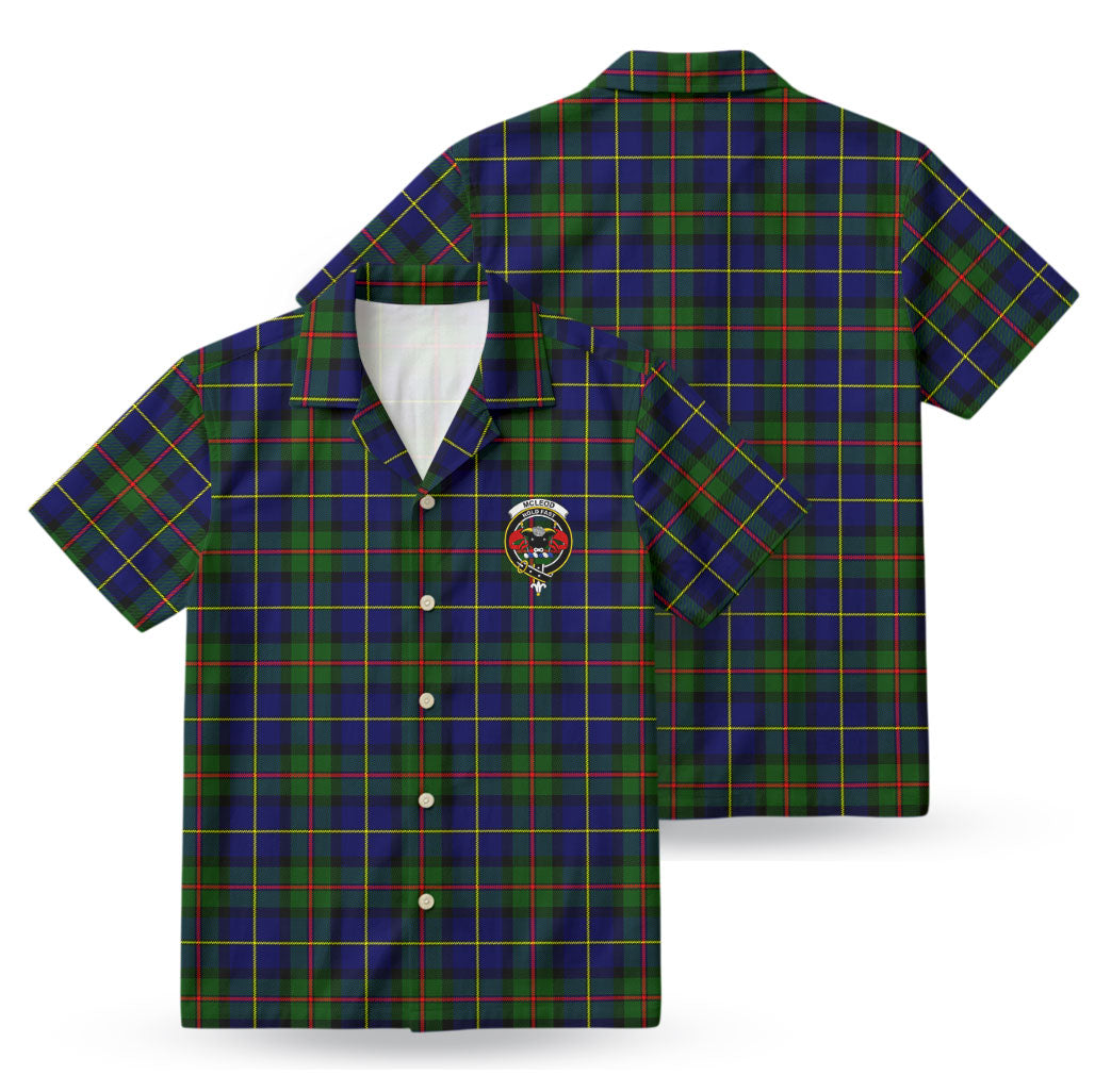 McLeod of Harris Modern Tartan Crest Hawaiian Shirt
