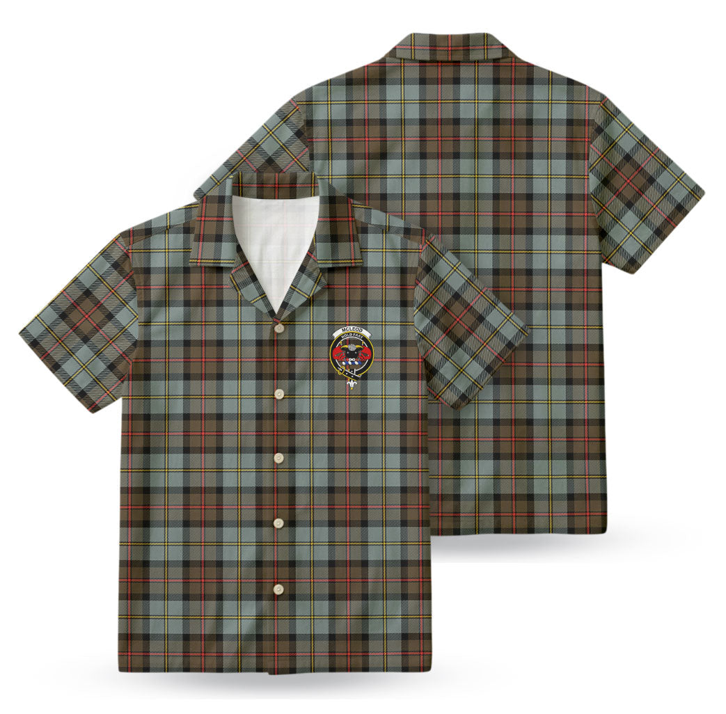 McLeod of Harris Weathered Tartan Crest Hawaiian Shirt