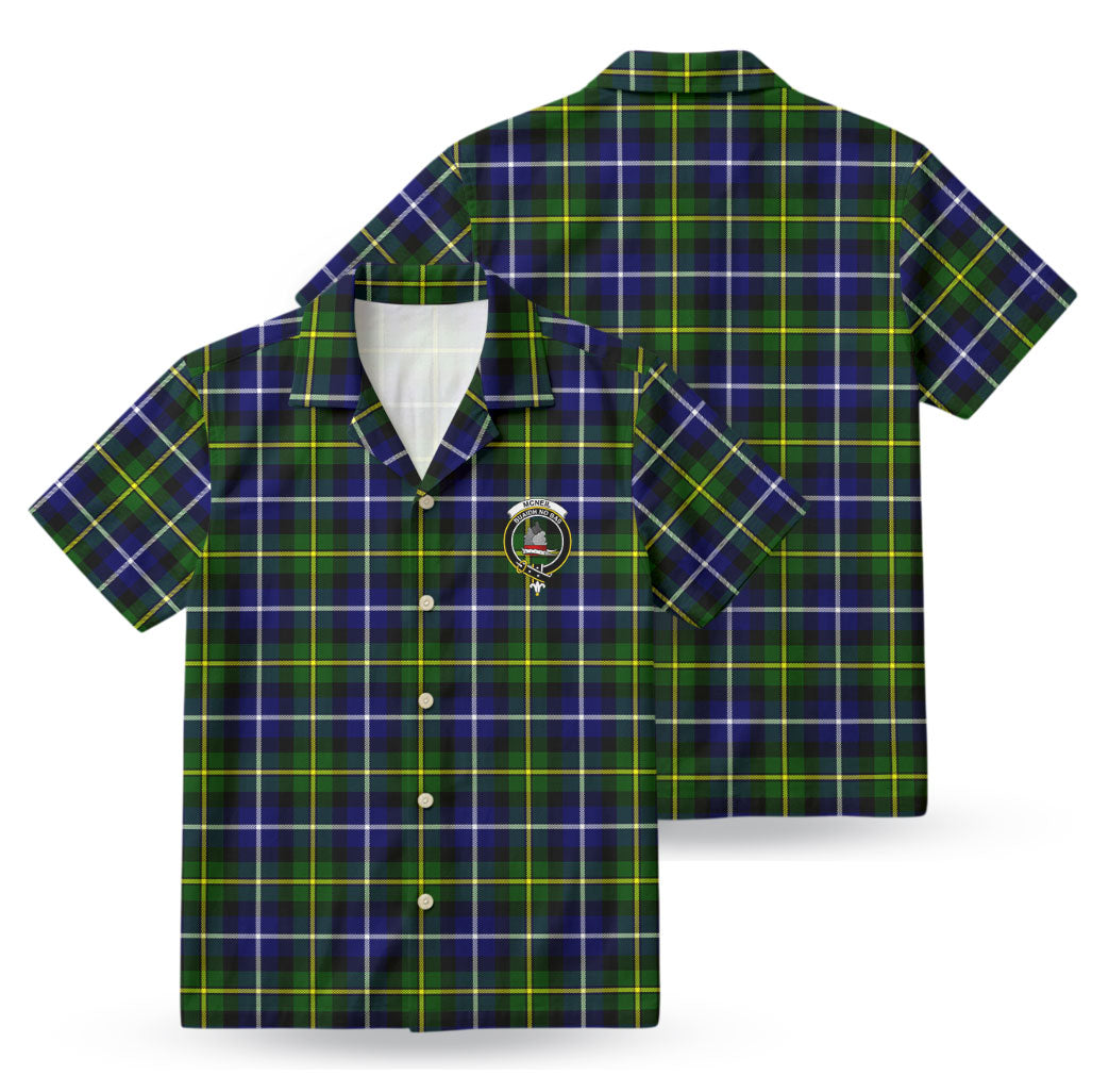 McNeil of Barra Modern Tartan Crest Hawaiian Shirt