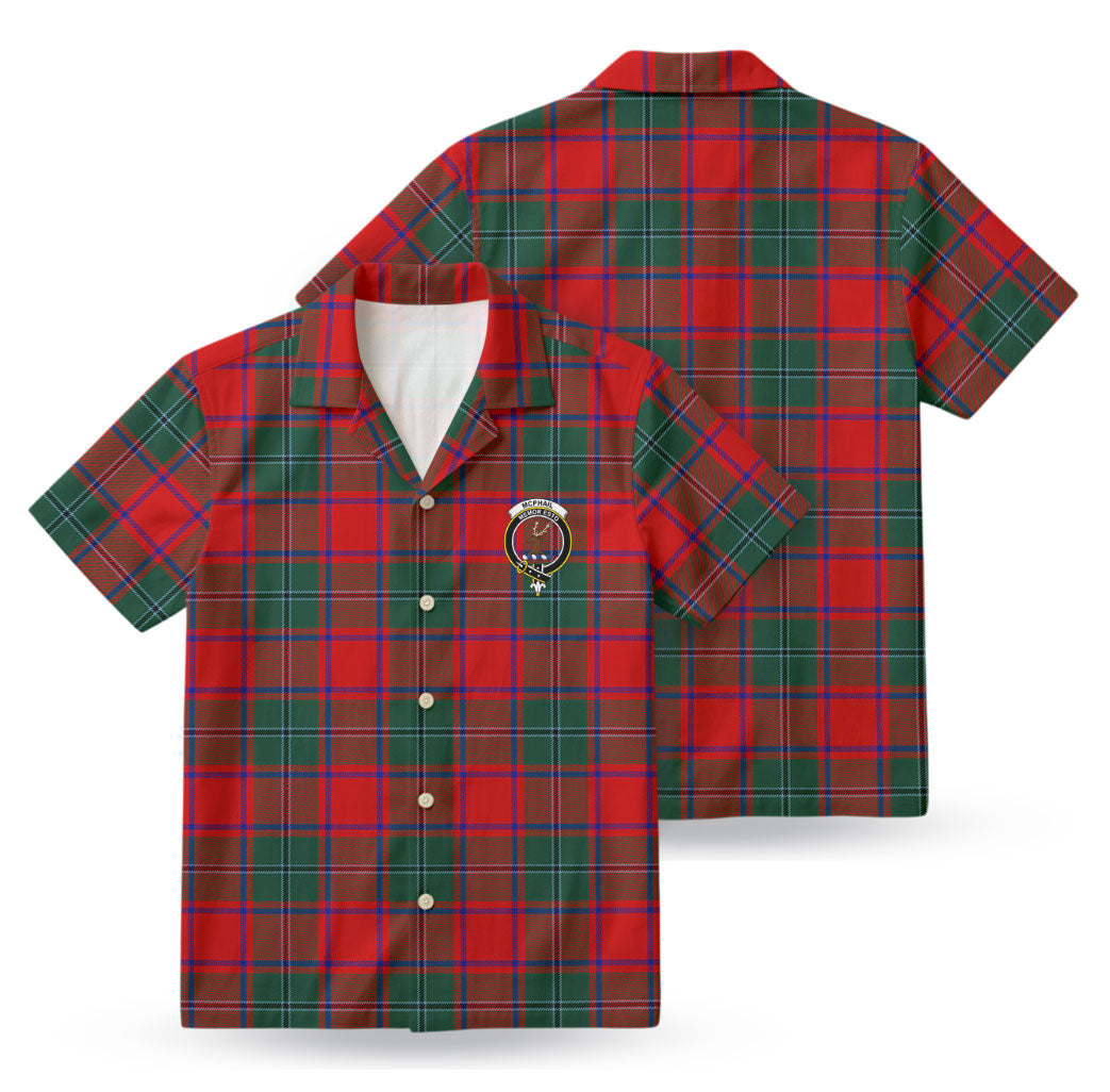 McPhail Clan Tartan Crest Hawaiian Shirt
