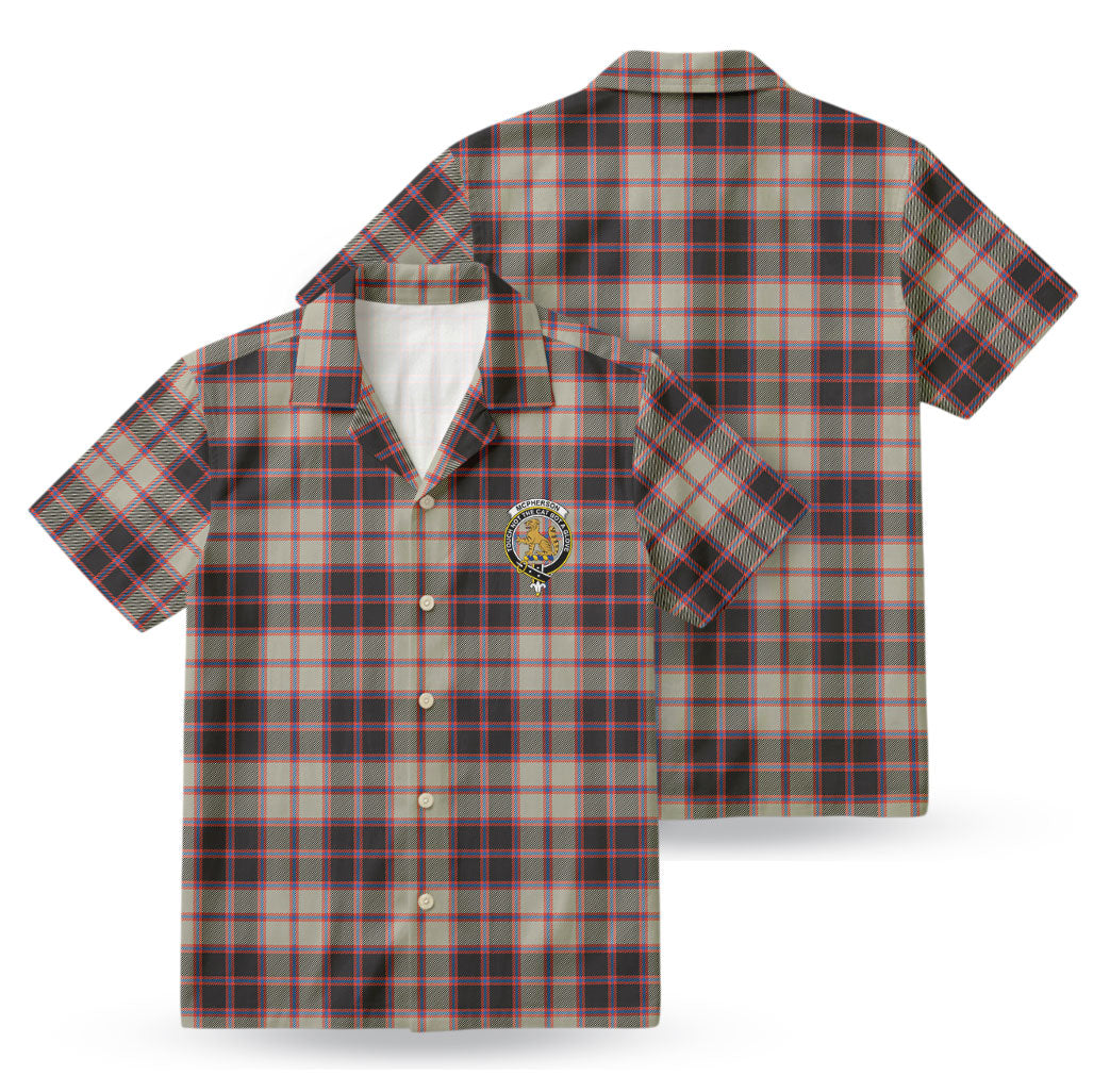 McPherson Hunting Ancient Tartan Crest Hawaiian Shirt