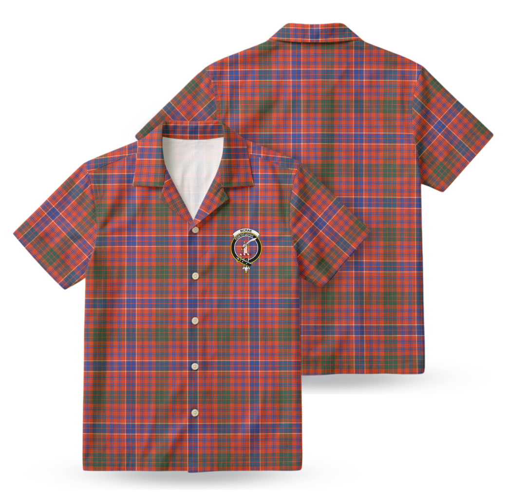 McRae Ancient Tartan Crest Hawaiian Shirt