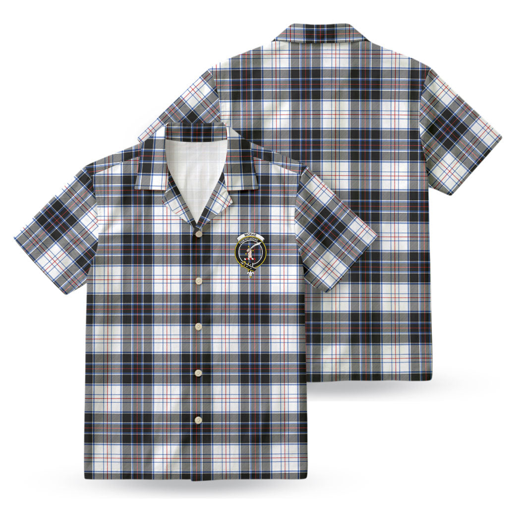 McRae Dress Modern Tartan Crest Hawaiian Shirt