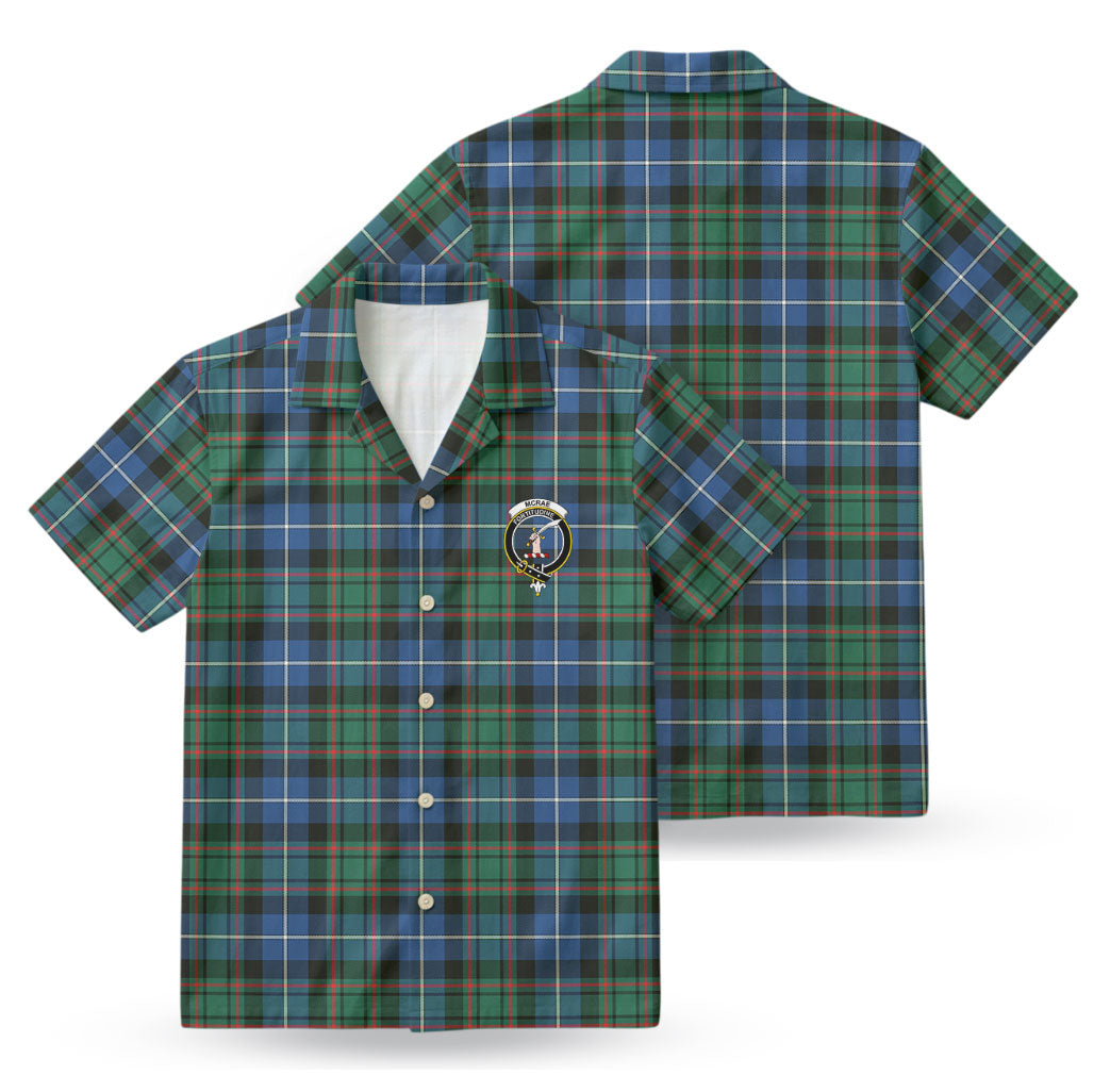 McRae Hunting Ancient Tartan Crest Hawaiian Shirt